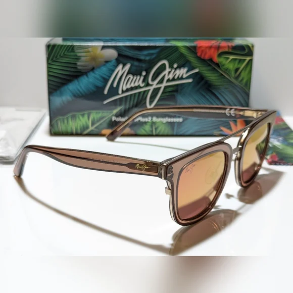 New Maui Jim Relaxation Mode Espresso Polarized Maui Sunrise Sunglasses P844-19B
